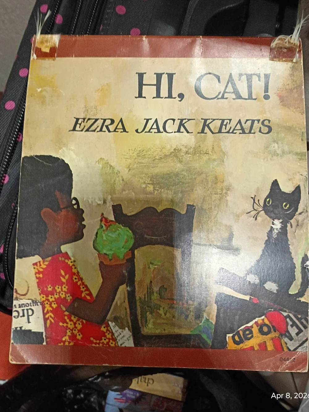 Hi, Cat! - Vintage Children’s Book (Black, Green)